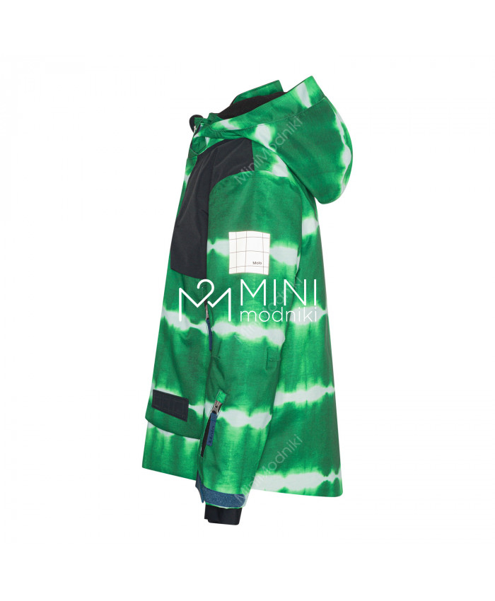 Горнолыжная куртка Alpine Tie Dye Green от Molo - 4