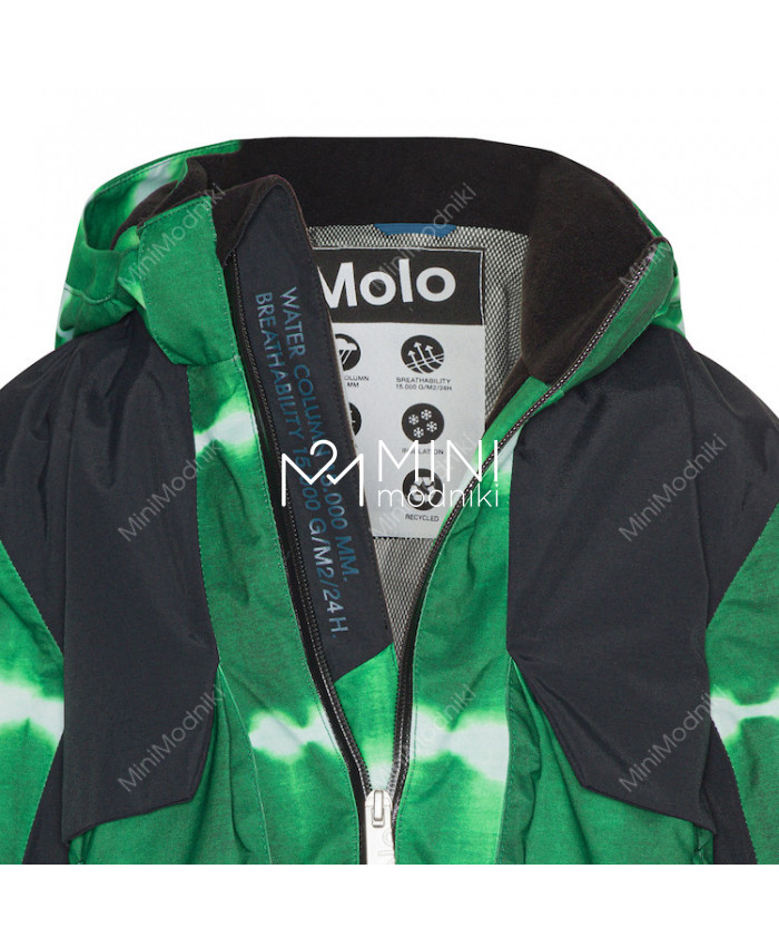 Горнолыжная куртка Alpine Tie Dye Green от Molo - 5