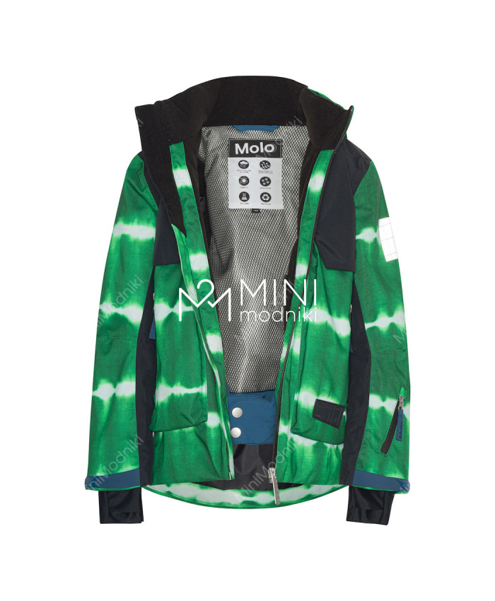 Горнолыжная куртка Alpine Tie Dye Green от Molo - 2
