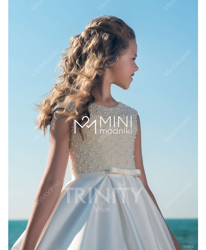 Платье жемчужный атлас от TRINITY bride - 2