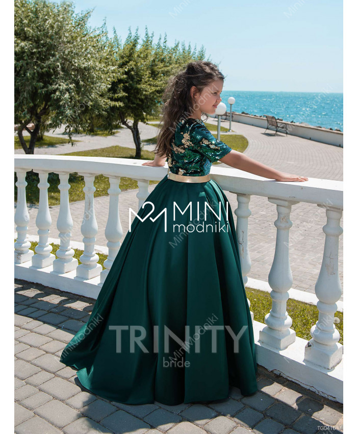 Платье атлас и пайетки от TRINITY bride - 2