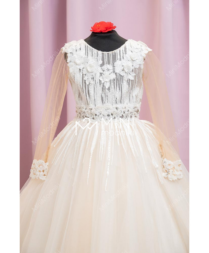 Платье Пышное Кружево со шлейфом от TRINITY bride - 2