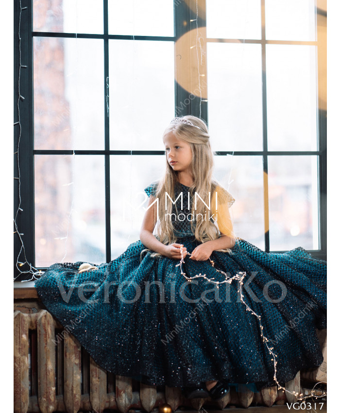 Платье пышное Изумрудная сеточка от Veronicaiko - 2